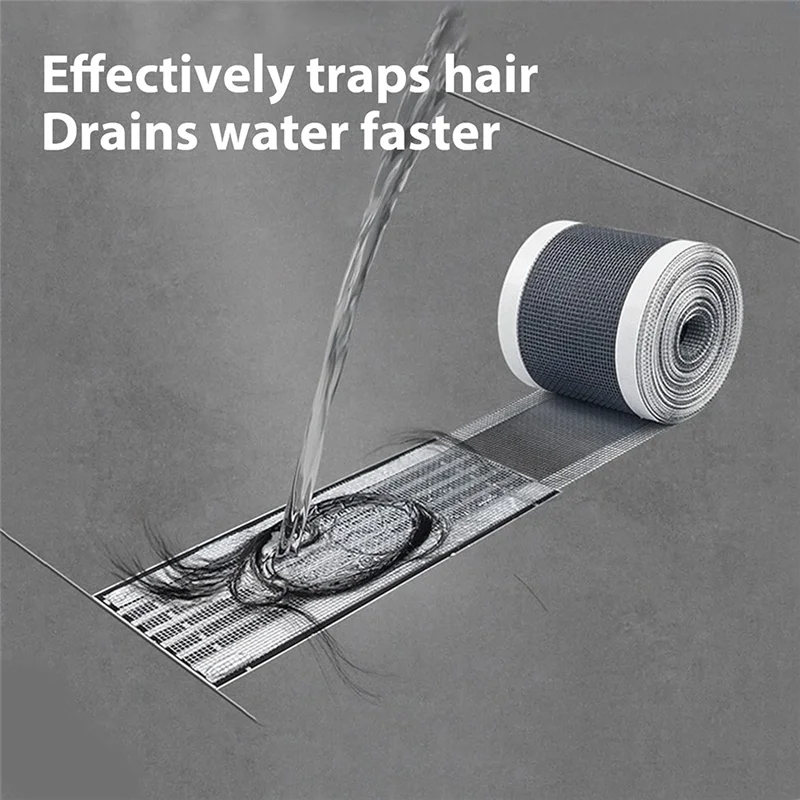 Autocollants jetables de maille de vidange de douche de receveur de cheveux d'accessoires pour le drain linéaire de douche