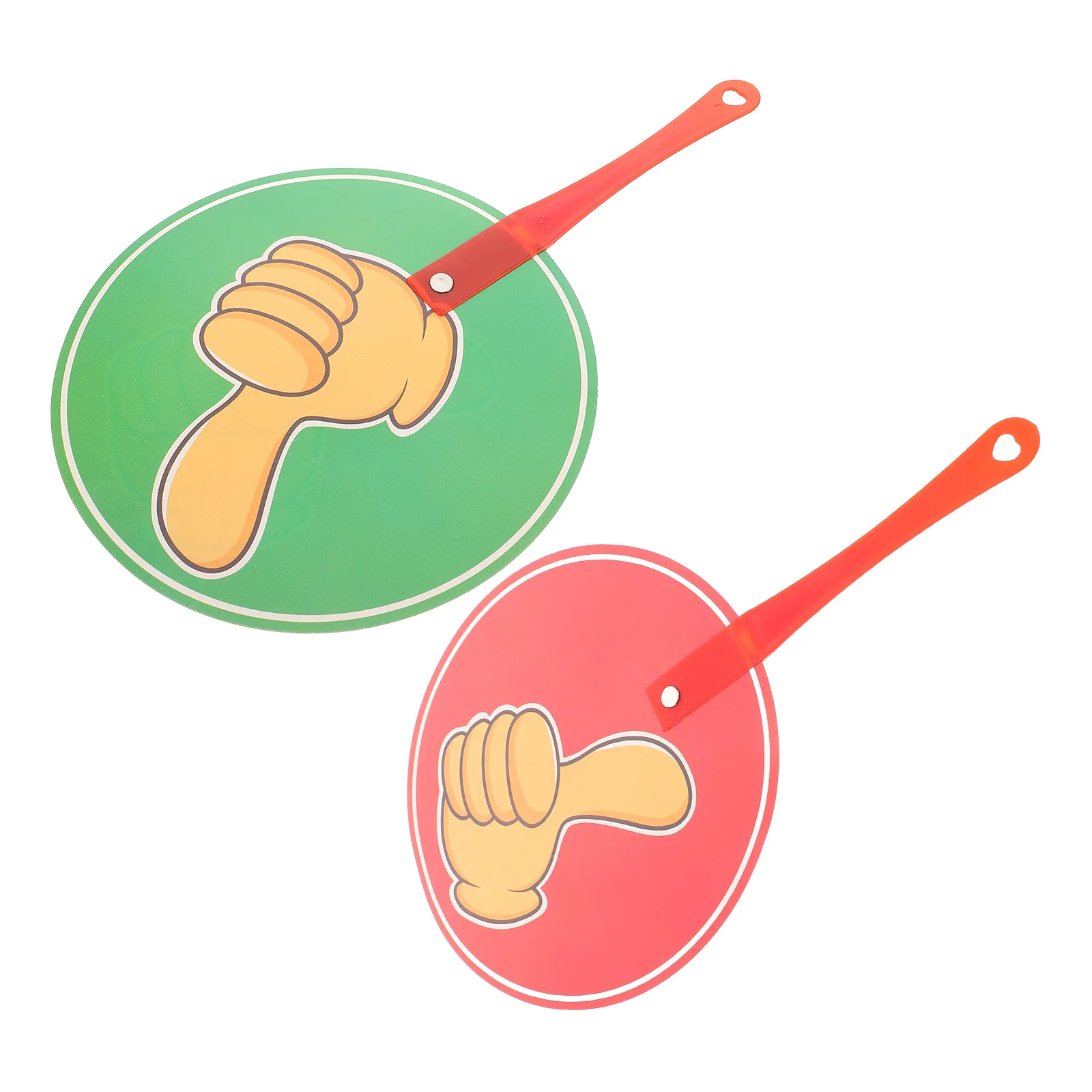 

1pcs Early Education Handheld Paddles for Classroom Interaction YES Cards Plastic Wood Teaching Tools Kids Learning