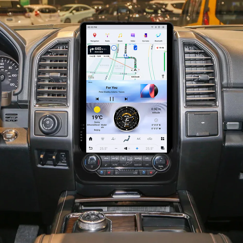 

14.4 Inch 8 Core Qualcomm Android 13 Car Multimedia Automotive Player For Ford Expedition 2018~2024 GPS Navi Car Radio Head Unit