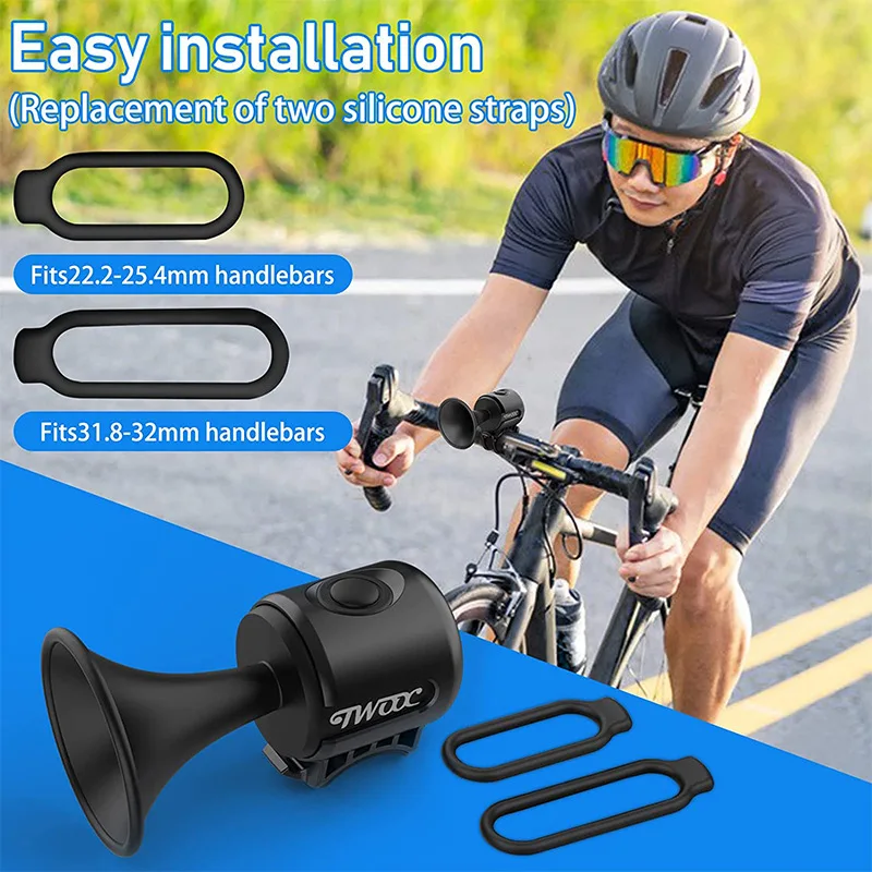 Bicycle Doorbell 120 dB Electric Bike Bell Sounds Alarm Bell Waterproof Safety Electric Bicycle Horn For Handlebars Cycling