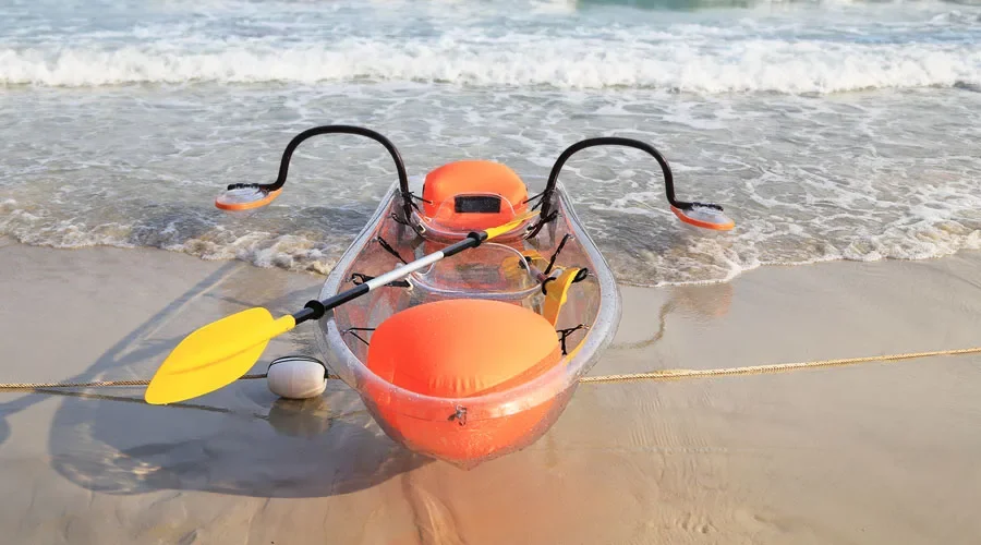 Kayak/canoe Light Transparent Vicking Hot Sale 2 Person Clear Crystal Canoa Leisure Transparent Canoe 2 Years Transparent Color