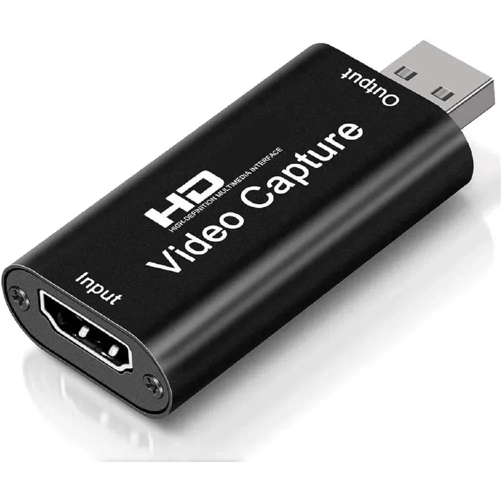 USB 2.0 Video Capture Card 4K HDMI-compatible Video Grabber Live Streaming Box Recording for PS4 XBOX Phone Game DVD HD Camera