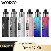 Original VOOPOO Drag S2 Kit 2500mAh Battery 60W Vape With 5ML PnP X Pod Cartridge Fit PnP X Coil Electronic Cigarette Vaporizer