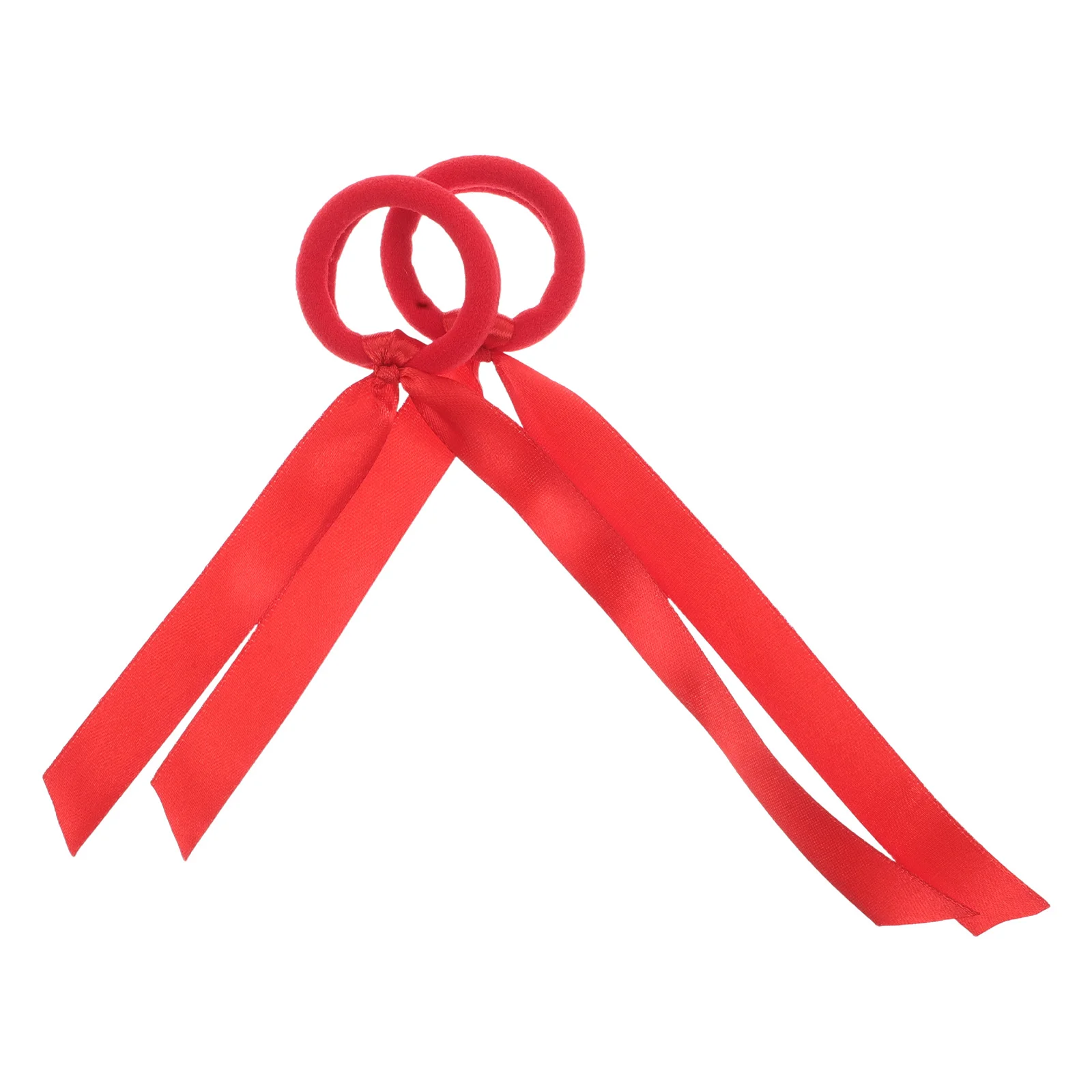 

2Pcs Inspired Ribbon Hair Ties for Girls Kids Party Cosplay Hair Accessories Elastic Ponytail Holder Band Festival Chinese