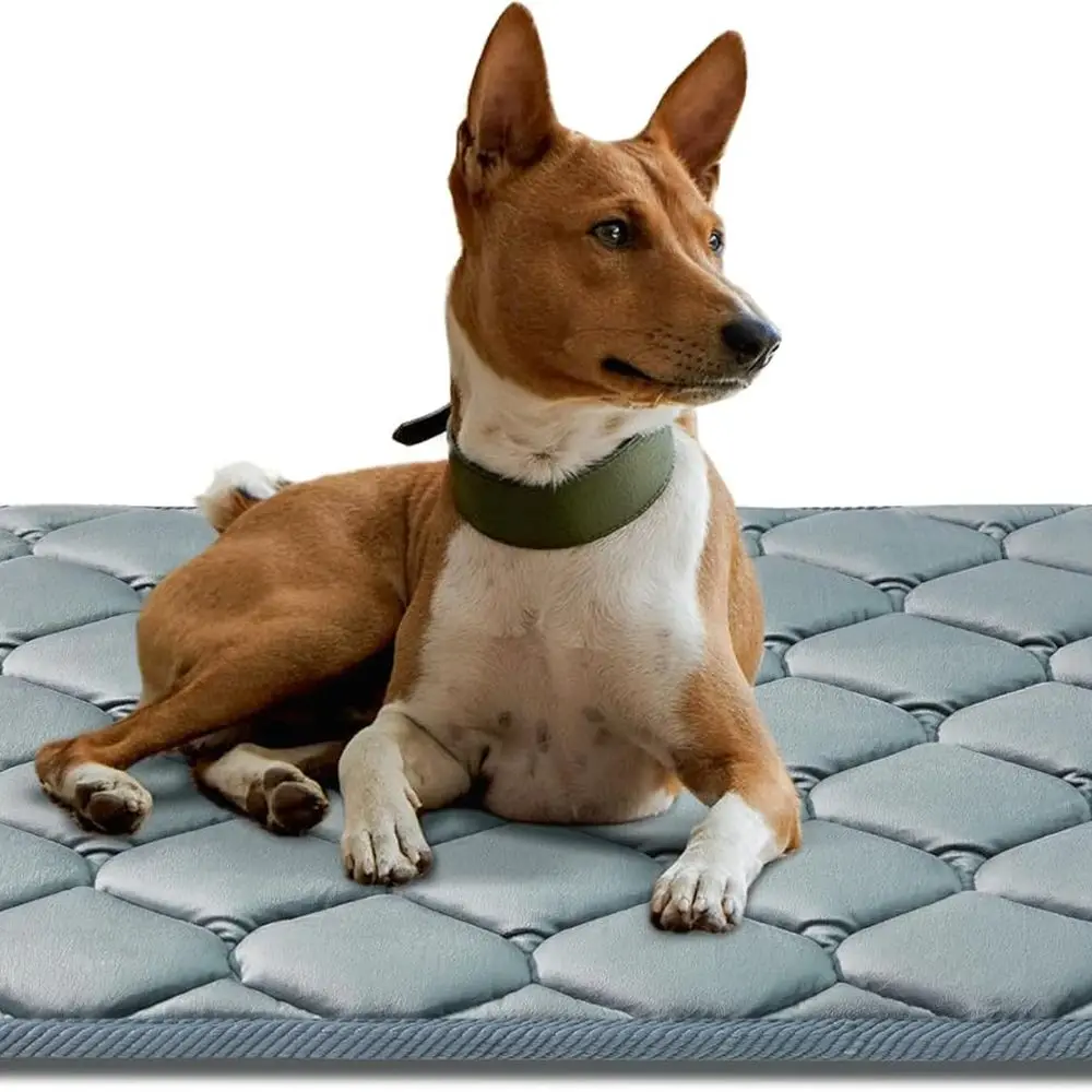 

Dog Crate Mats,Soft Kennel Pads Washable with Anti-Slip Bottom,Dog Kennel Pads for Sleeping,Pets Mattress Cat Dog Beds for Large