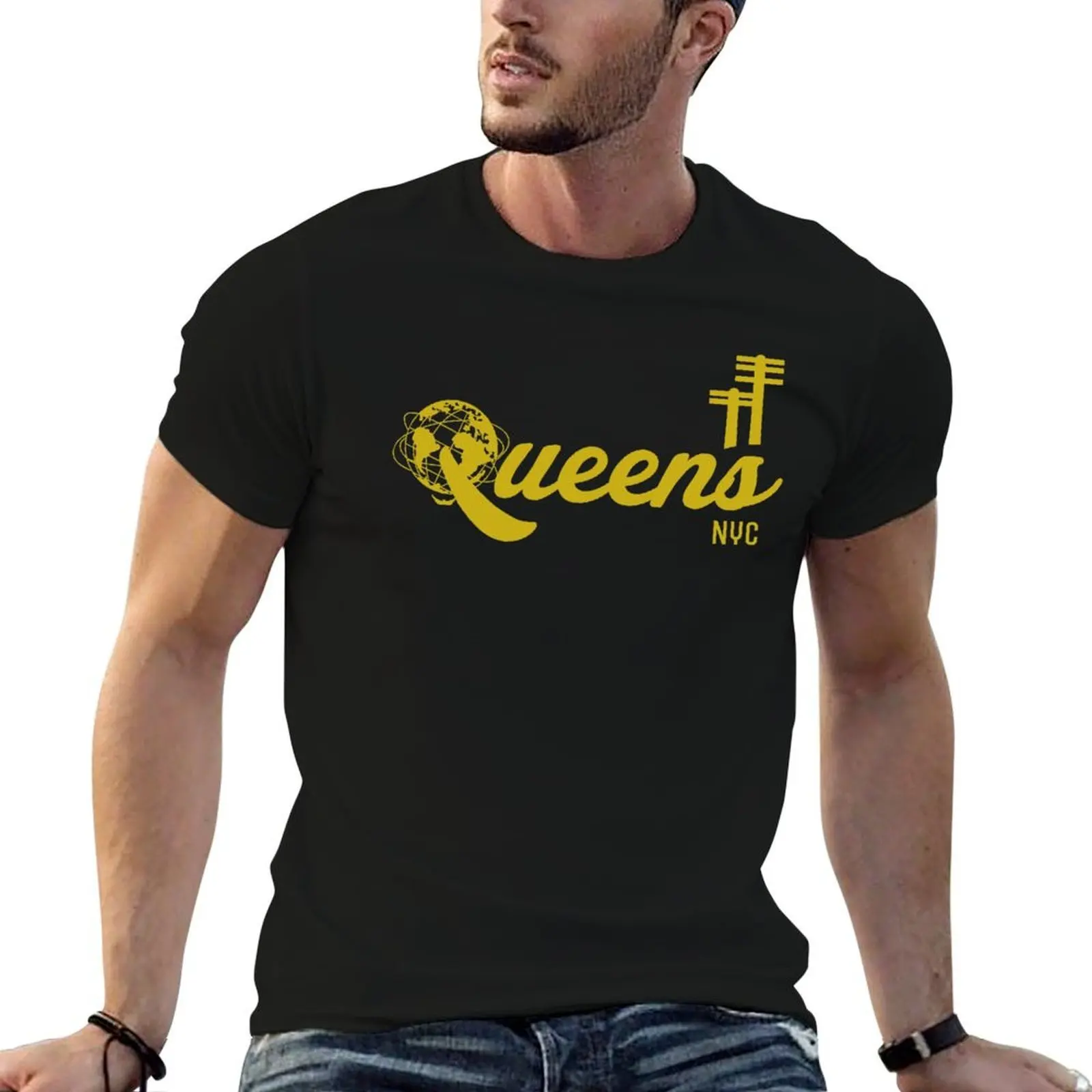 Queens NYC T-Shirt plus size clothes anime stuff heavyweight t shirts for men