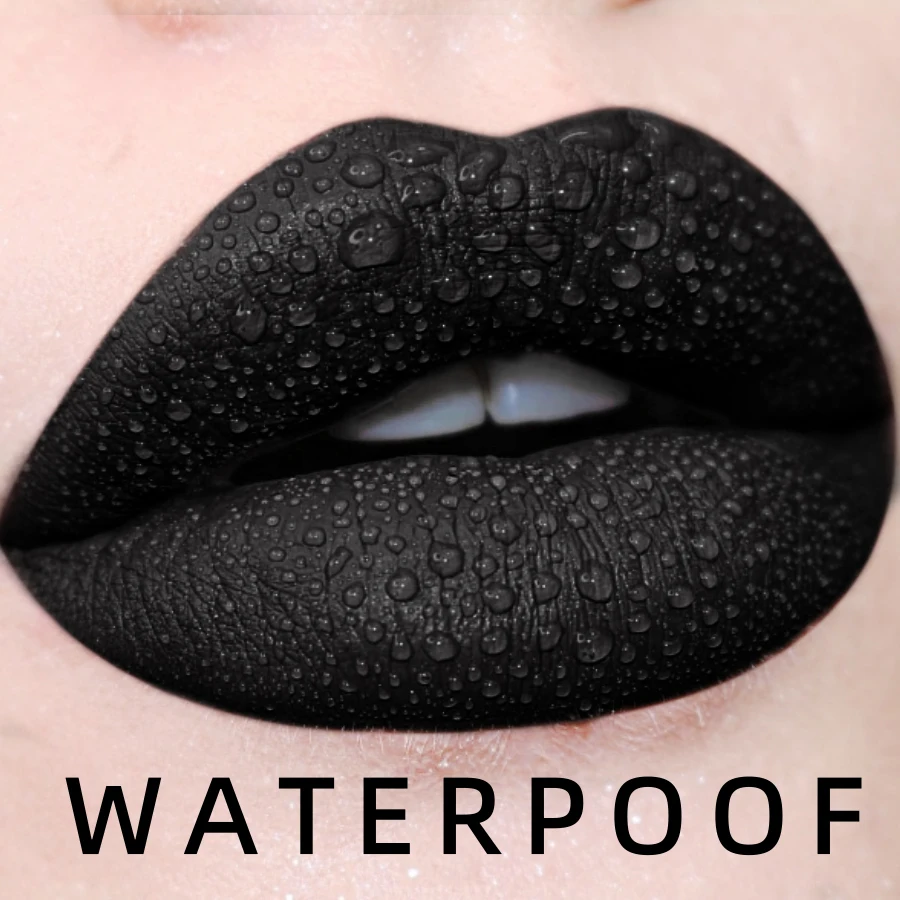 Black Matte Velvet Lip Gloss Liquid Lipstick Nude High Pigments Lips tint Korean Makeup Lip Glaze Waterproof Lip Stain Cosmetic