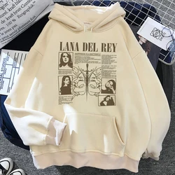 2024 Lana Del Rey Hoodies Man 90s Kawaii Anime Sweatshirt Long Sleeves Crewneck Comfortable Fleece Warm Streetwear Clothing