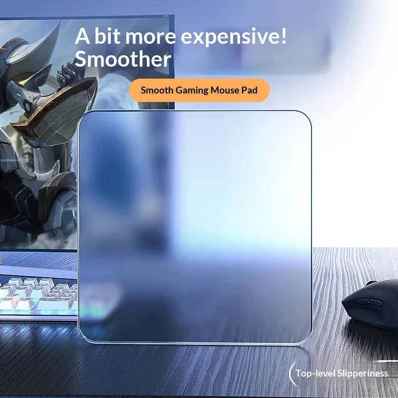 

E-sports Special Mouse Pad Transparent 25cm×25cm×2mm Waterproof Antifouling TPU Mouse Pad Gaming PC Accessories FPS Gamer Gifts