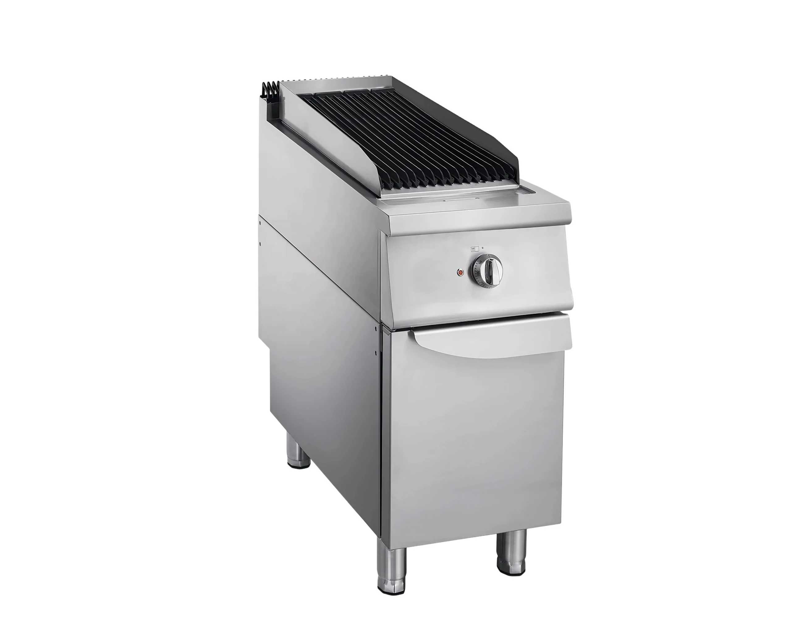 900 Series Restaurant  Lava Rock Stone Barbeque Grill Kitchen Electric BBQ Grill with Cabinet