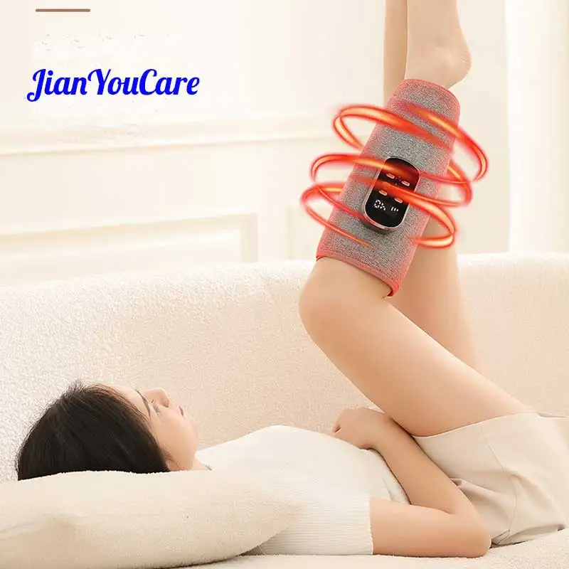 

Microcurrent Finger like Leg Massager 3 Mode Timing Air Pressure Vibration Hot Compress Calf Muscle Relax Gradient decompression