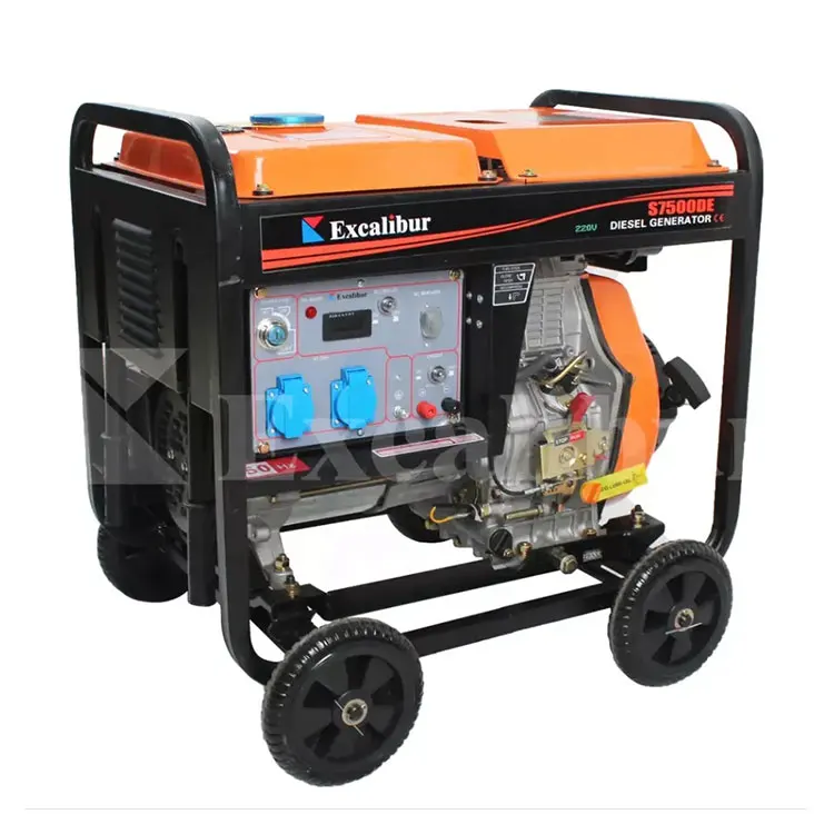 

Excalibur Power Mobile Generator Diesel 5 6 7 8 9 KW 3 Phase Silent Open Type Diesel Generator