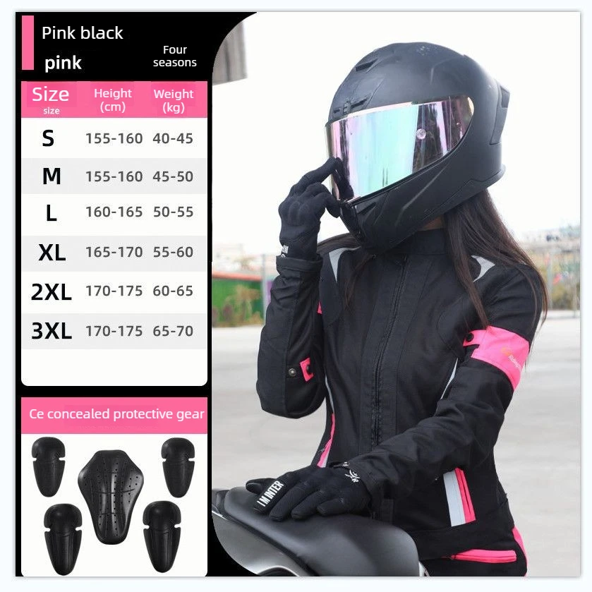 

Spring Summer Motorcycle Riding Clothes Winter Cold-proof Women Waterproof Locomotive Clothes Slim-fit Anti-drop Racing Clothes