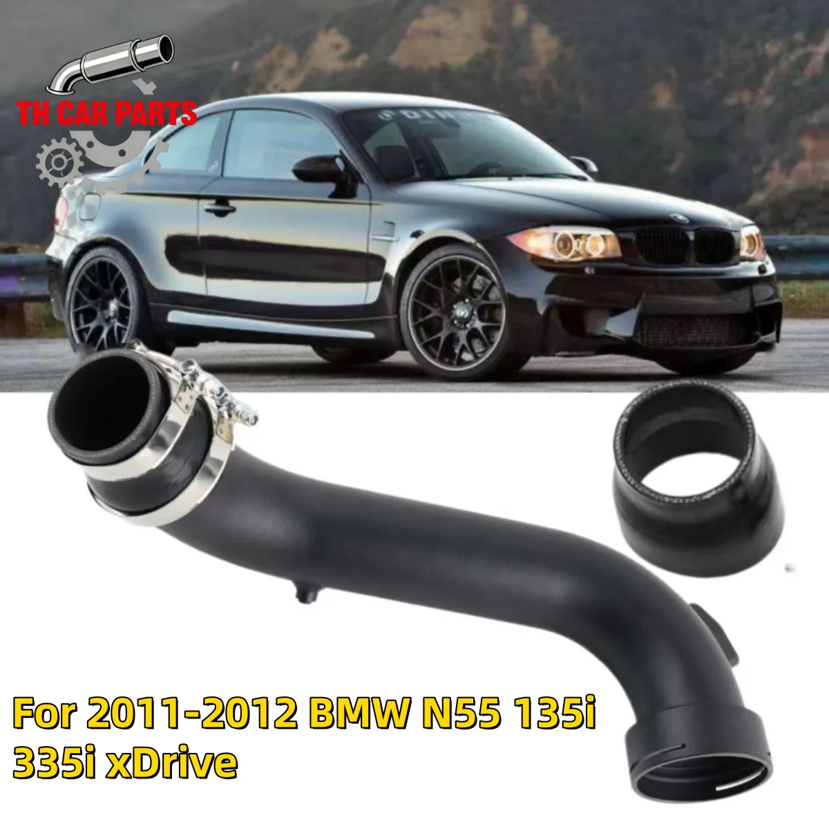 

Intake Turbo 3 Inch Charge Pipe Fits for BMW N55 135i 335i xDrive 2011 2012