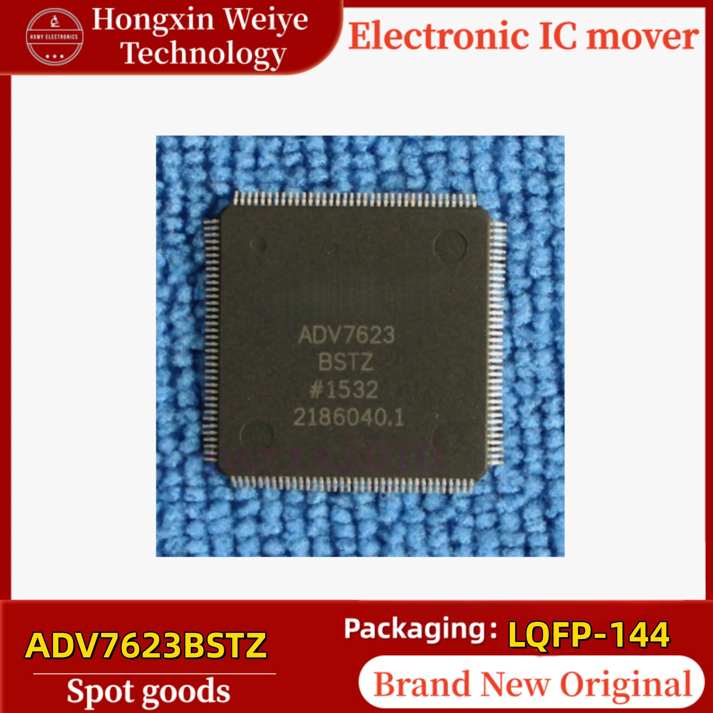 2/10 PCS ADV7623BSTZ ADV7623 LQFP-144 3.3V HDMI Transceiver IC Chip - Brand New in Stock for Electronics Market
