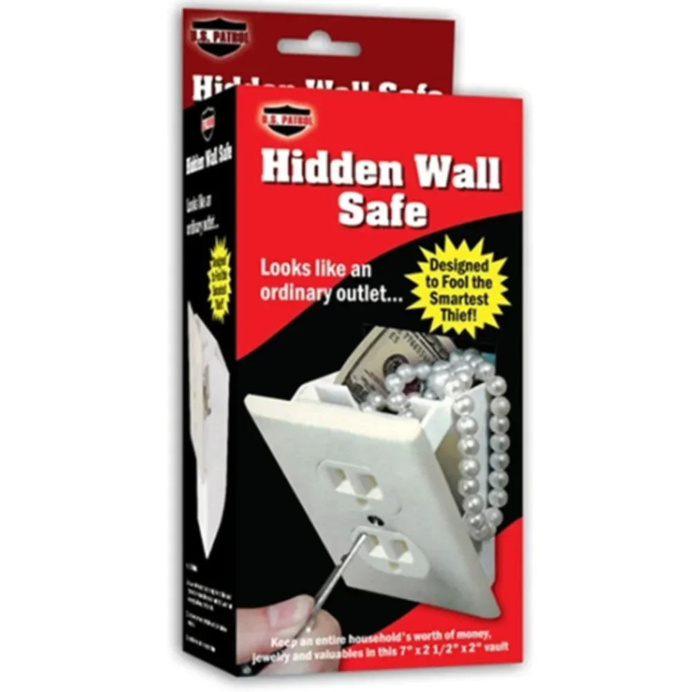 Private Money Box Hidden Wall Safes Security Electrical Outlet Keys Vault Secret Hide Valuables