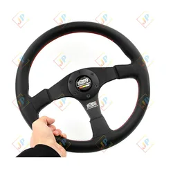 Mugen Racing Drift Sport Steering Wheel with Red Stitching