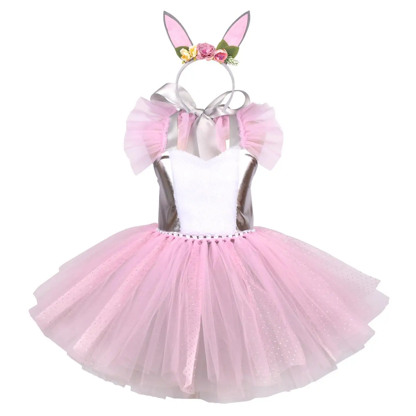 Easter Par Costume Skirt for Girls New Arrival Rabbit Dr Children's Day Stage Performance Clothing PU Material KTV Gown