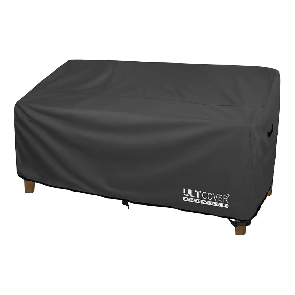 

Waterproof Outdoor Deep Seat Sofa Bench Cover 104W X 40D X 35H H Patio Furniture Couch Cover, Black