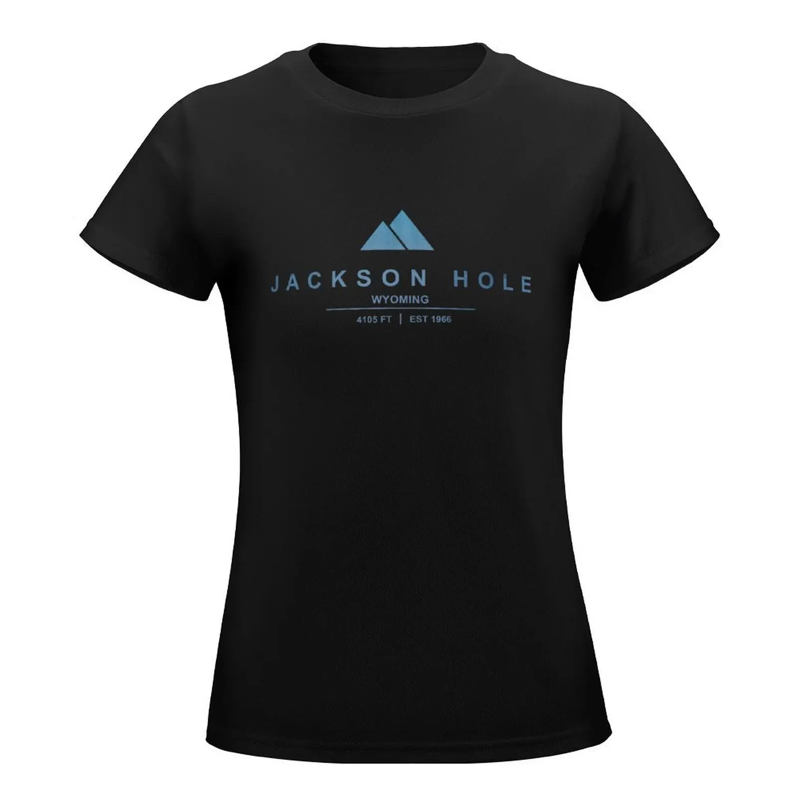 Jackson Hole Ski Resort Wyoming T-Shirt Aesthetic clothing graphics oversized tops Summer Women's clothing