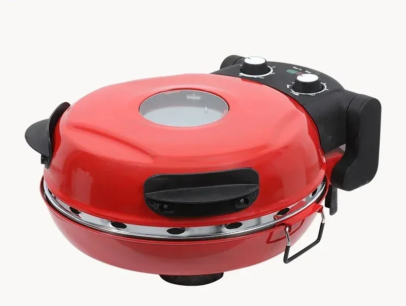 Stone Grill Pizza Machine Visual Window Temperature Control Household Grill Breakfast Machine