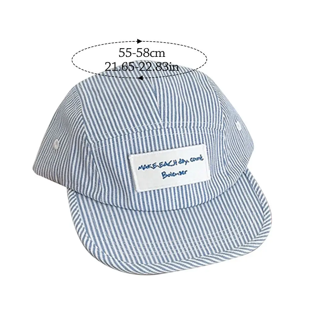 قبعة بيسبول جيدة التهوية بخطوط للرجال والنساء ، هيب هوب ، قبعة شمس قابلة للتعديل ، واقي غير رسمي ، الربيع والصيف
