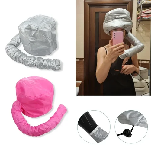 Imagen 2 del producto Gorro calefactor para secador de pelo, gorro suave con calefacción, capucha para peinar el cabello, calentador de peluquería, tratamientos nutritivos, acelera el secado del cabello