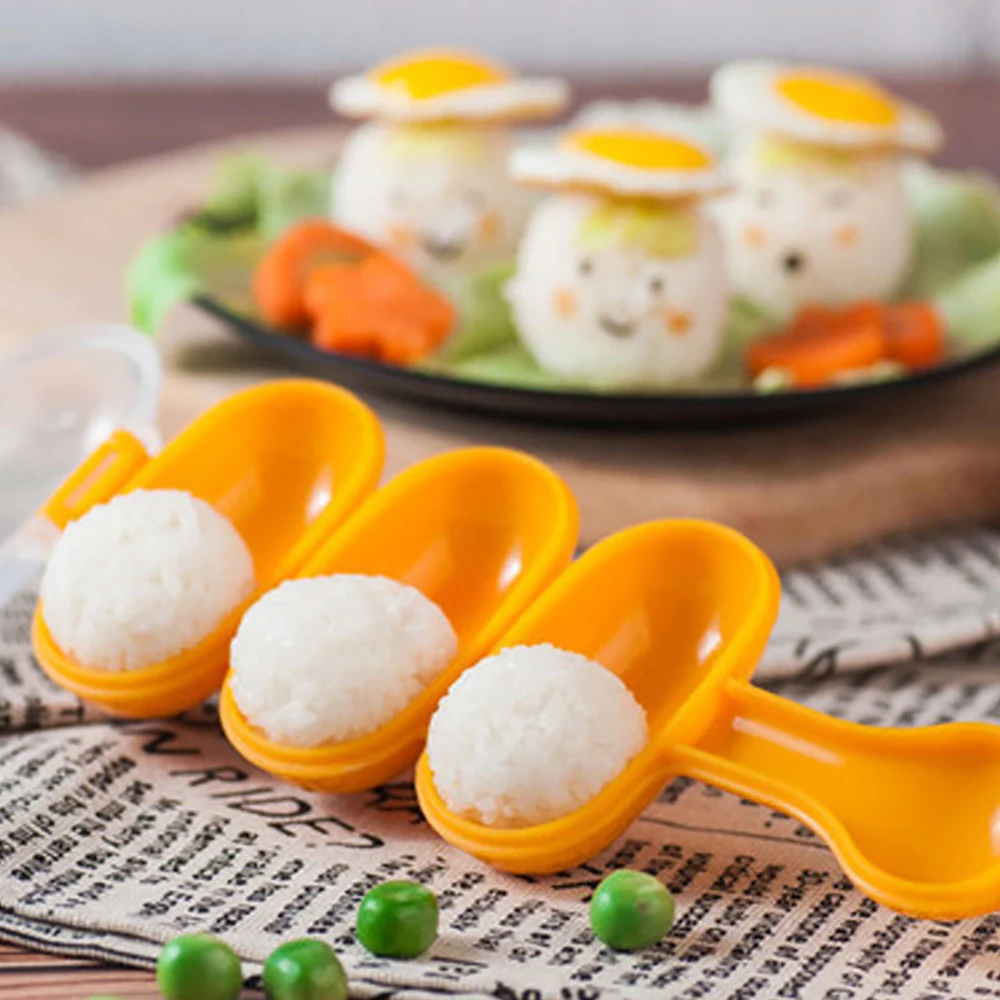 Baby Rice Vegetable Ball Mold Cute Food Decoration Kids Lunch Creativity DIY Sushi Onigiri Maker Mould Kitchen Tools