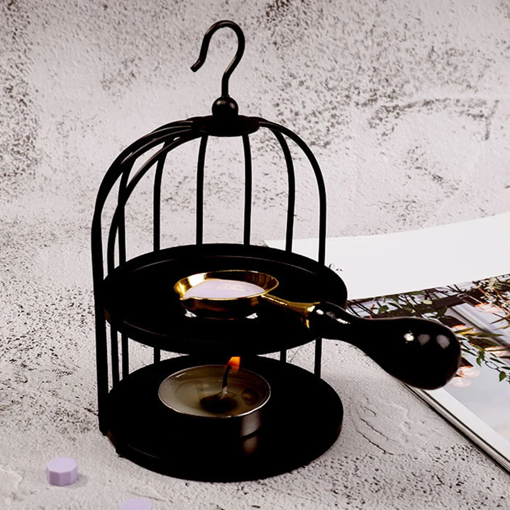 

2pcs Birdcage Wax Retro Iron Furnace Durable Enamel Finish Hook Hanging Movable Tool for DIY Crafts Wedding Invitations