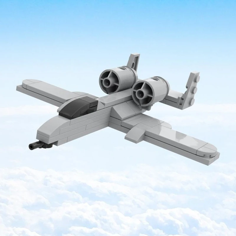 A-10 Thunderbolt II Moderne Militärische Kampfjetze Modell MOC Gebäude Ziegel Krieg Ausrüstung Modulare Technologie Geschenke Kinder Spielzeug