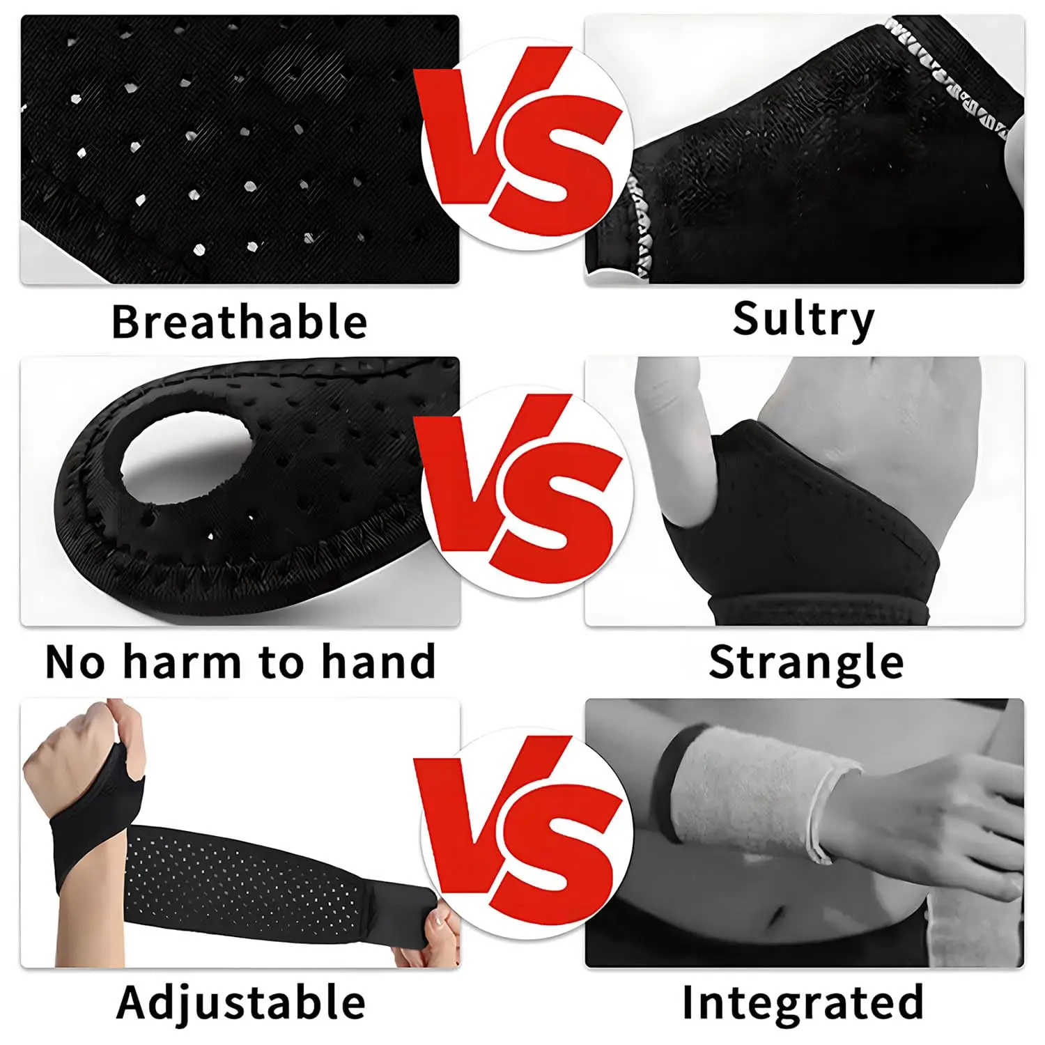 Wrist Brace Carpal Tunnel for Man and Woman,Wrist Support Adjustable for Fitness,Weightlifting,Sports Protectin(2 PCS)