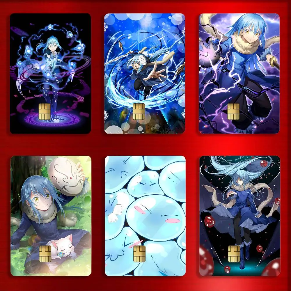 

That Time I Got Reincarnated as a Slime Card Stickers For Debit Bank Credit Cards Metro Bus Pass Sticker Decoration Cover