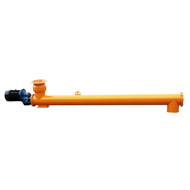 High efficiency tubular spiral conveyor auger conveyor automatic reliable food grade steel conveyor durable feeding equipment