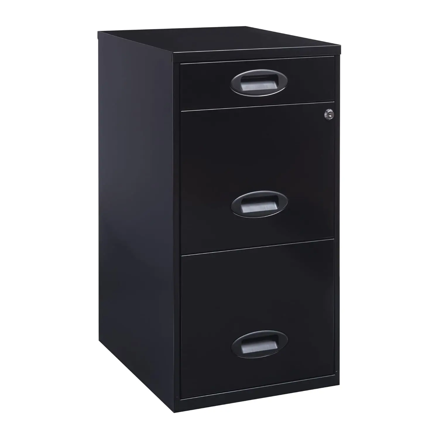 

3-Drawer Vertical File Cabinet Organizer 18"D Black Letter/Legal Size, Customized