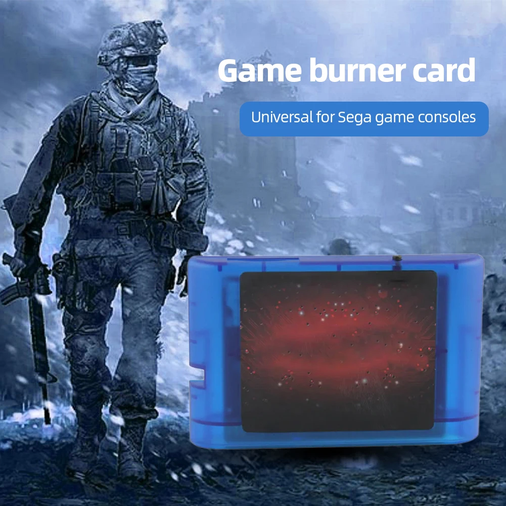 MD Cartridge Gaming Memory Card Adapter Game Storage Burning Card per Sega MD1/MD2/MD3/CD-X/32X giochi che giocano accessori