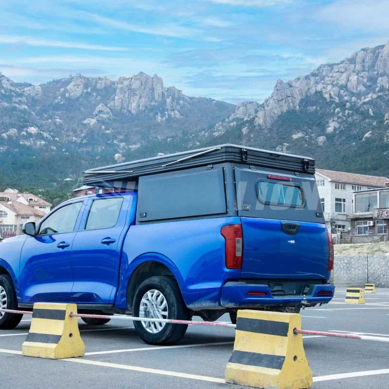 Waterproof Weatherproof Custom Hard Up Truck with Sandwich Aluminum Plates Outdoor Vehicle Camping Accessories