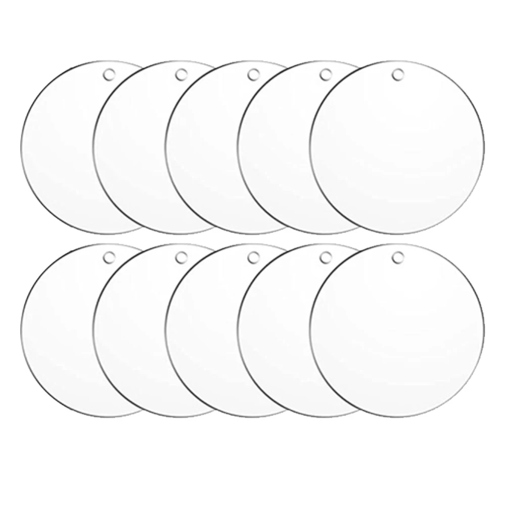 Acrylic Craft Blanks For DIY Customizable Discs Transparent Discs Serviceable Acrylic Material Perfect For Family Activities