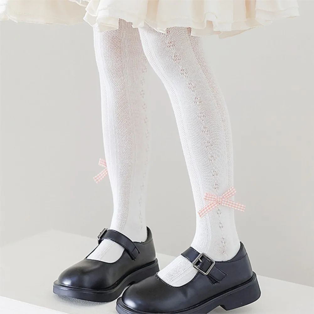 

Baby Pantyhose Girls Thin Style Hollow Mesh Leggings 0-12T Kids White Dance Pantyhose