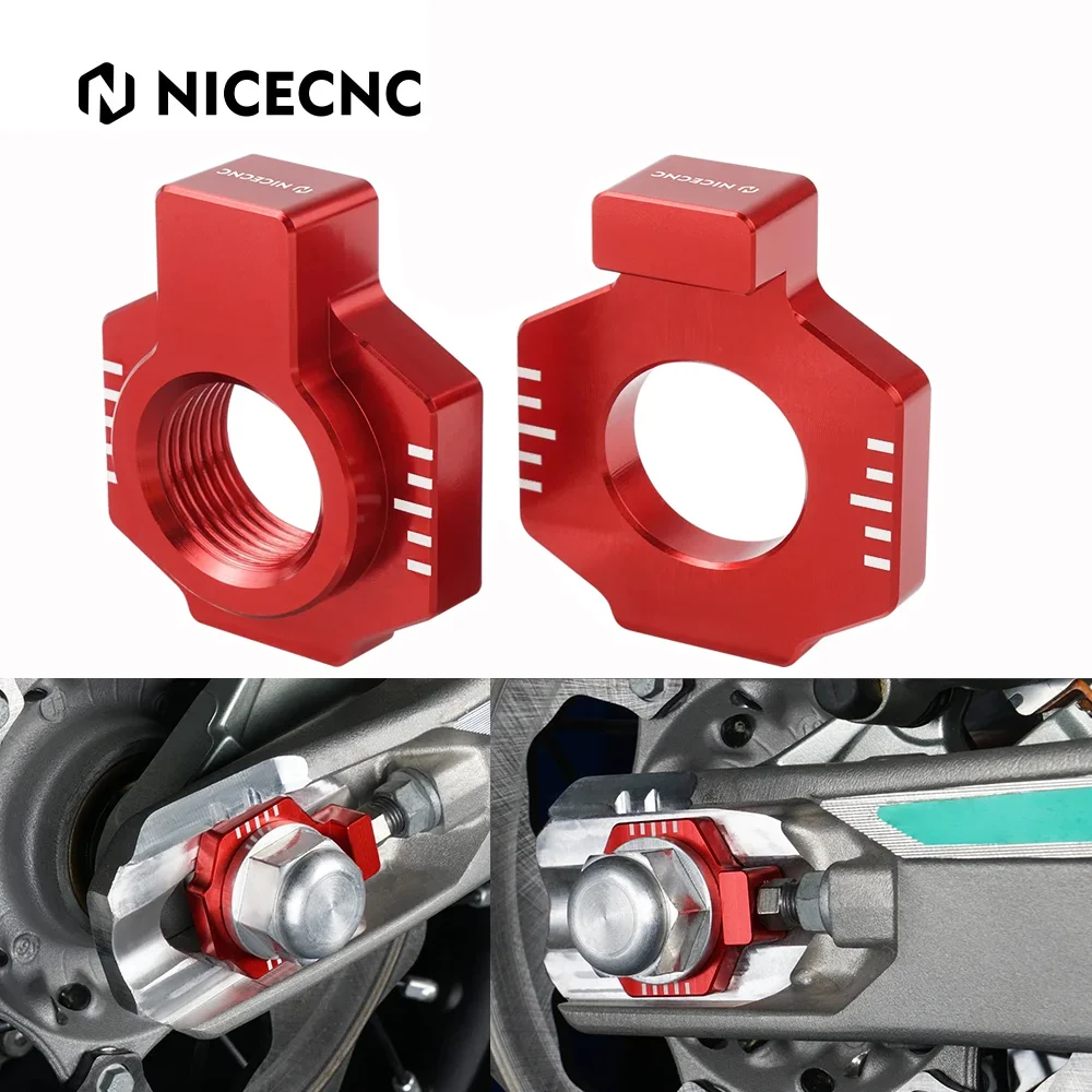 NiceCNC Rear Axle Blocks Chain Adjuster For BETA Xtrainer 300 2015-2022 RR RRS 300 125 200 250 350 390 430 480 500 Enduro Racing