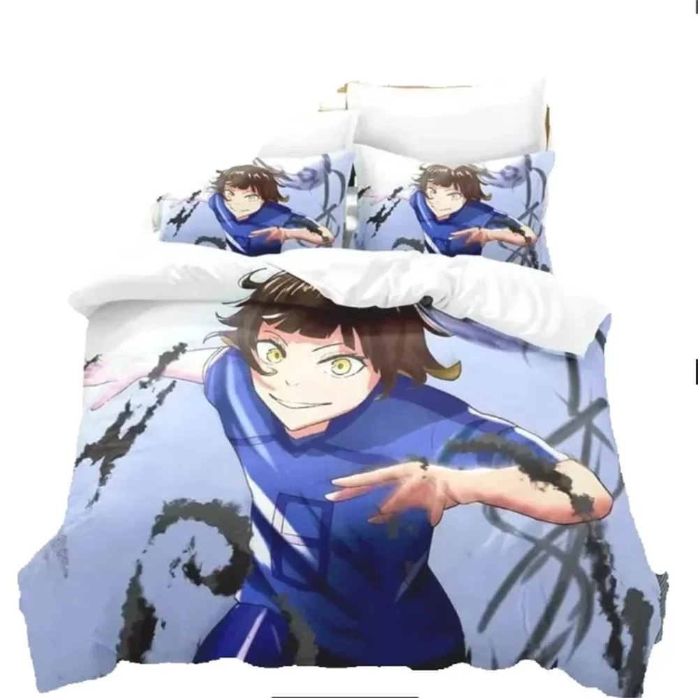 

Fashion 3D Print Anime Blue Lock Bedding Set Boys Girls Twin Queen King Size Duvet Cover Pillowcase Bed boys Adult Home Textiles