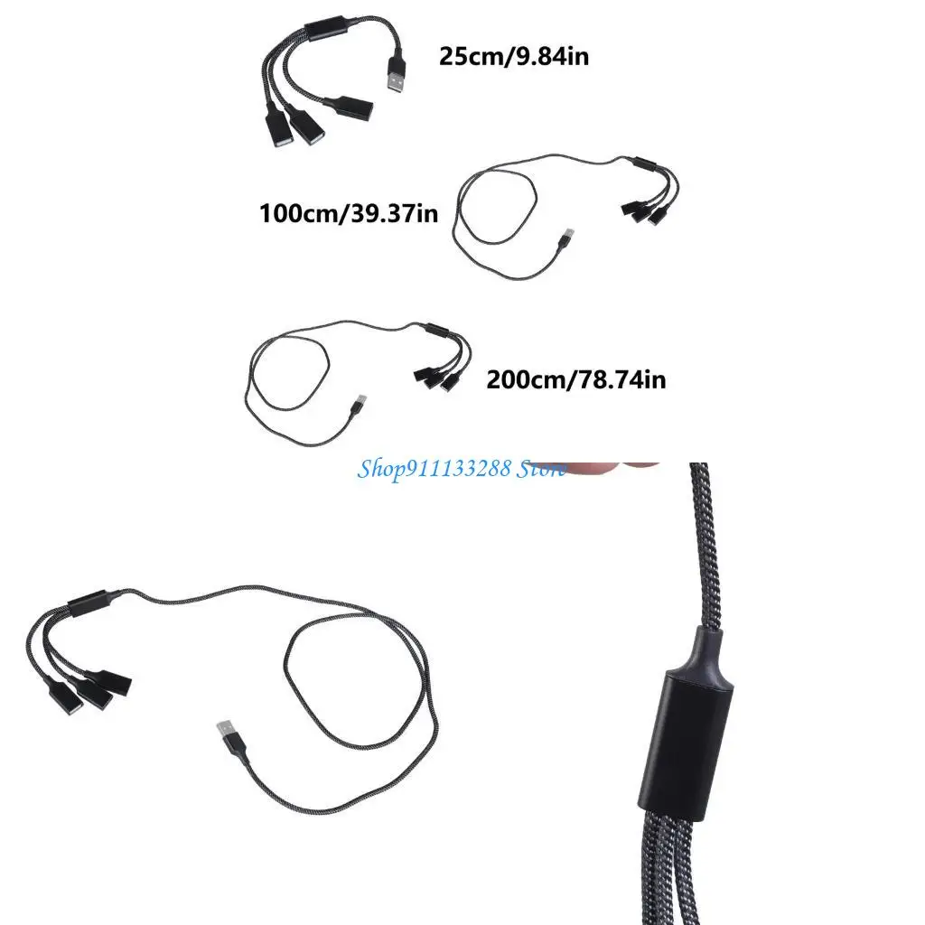 

G88D 3Port USB Extension Hub USB to USB Adapter For Computer Accessories And Gadgets