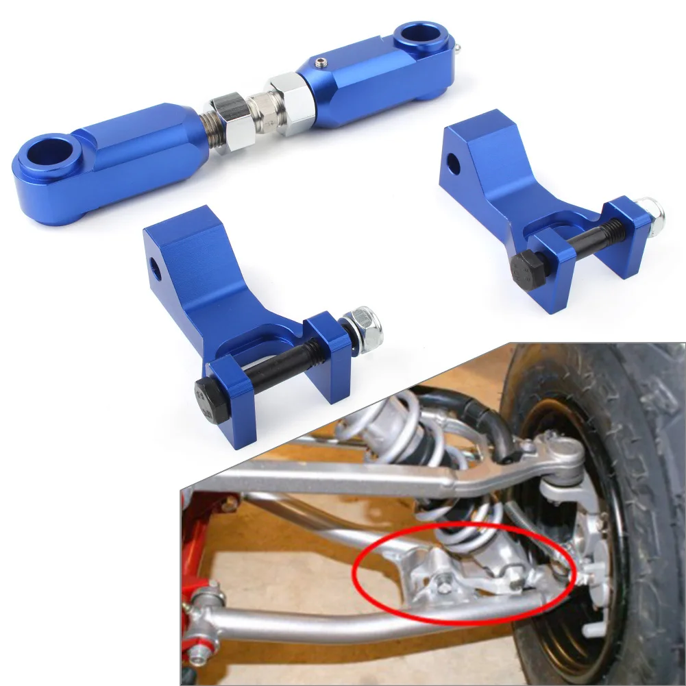 Blue Front + Rear Lowering Kit Adjustable for Yamaha Raptor 700 350 660 700R ATV Aluminum Alloy