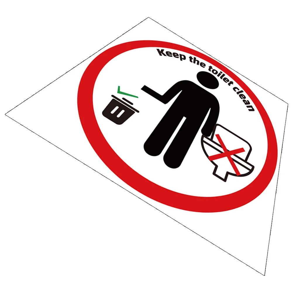Toiletherinnering Flush Sticker Seat Cover Deksel Teken Sticker Zindelijkheidstraining Stickers