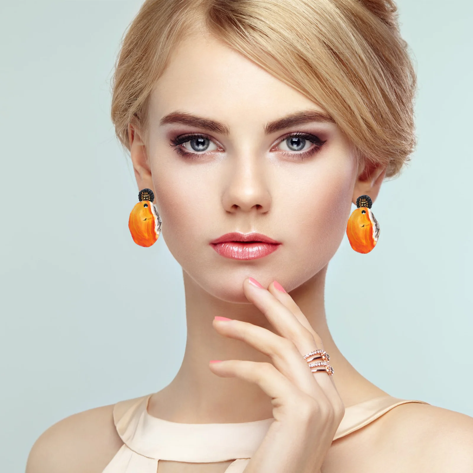 15pcs Colorful Agate Slices Natural Stone For Diy Pendant Wind Bell Decor Craft Jewelry Making Kit Wedding Centerpiece