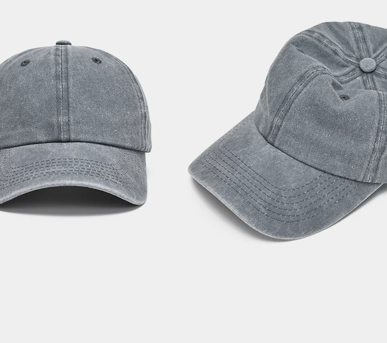 Baseball Kappe Gewaschen Baumwolle Männer Frauen Snapback Hut Vintage Hip Hop Caps Einfarbig Papa Hut Knochen Casquette Outdoor Casual Sport – Detail 16