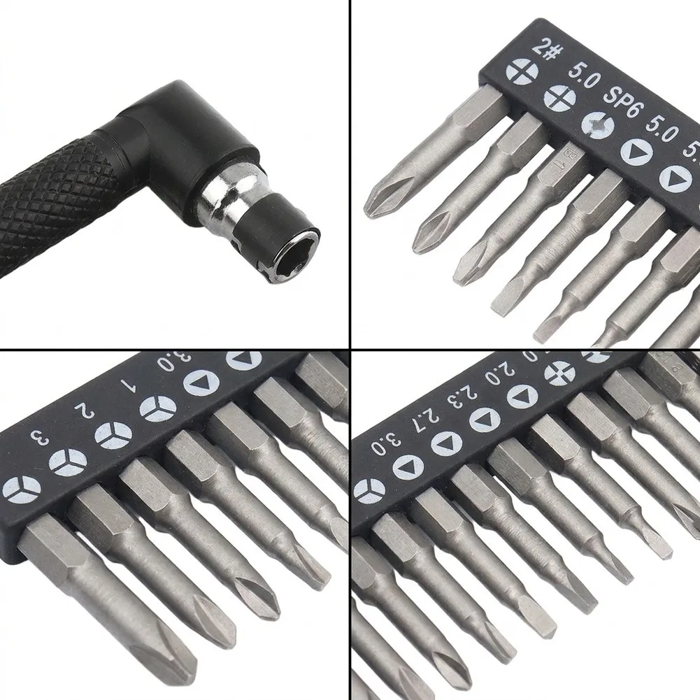6 Piece or 8 Piece Special Shape Screwdriver Set Featuring Dual End L Handle and Multiple Bit Types for Fastening Solutions