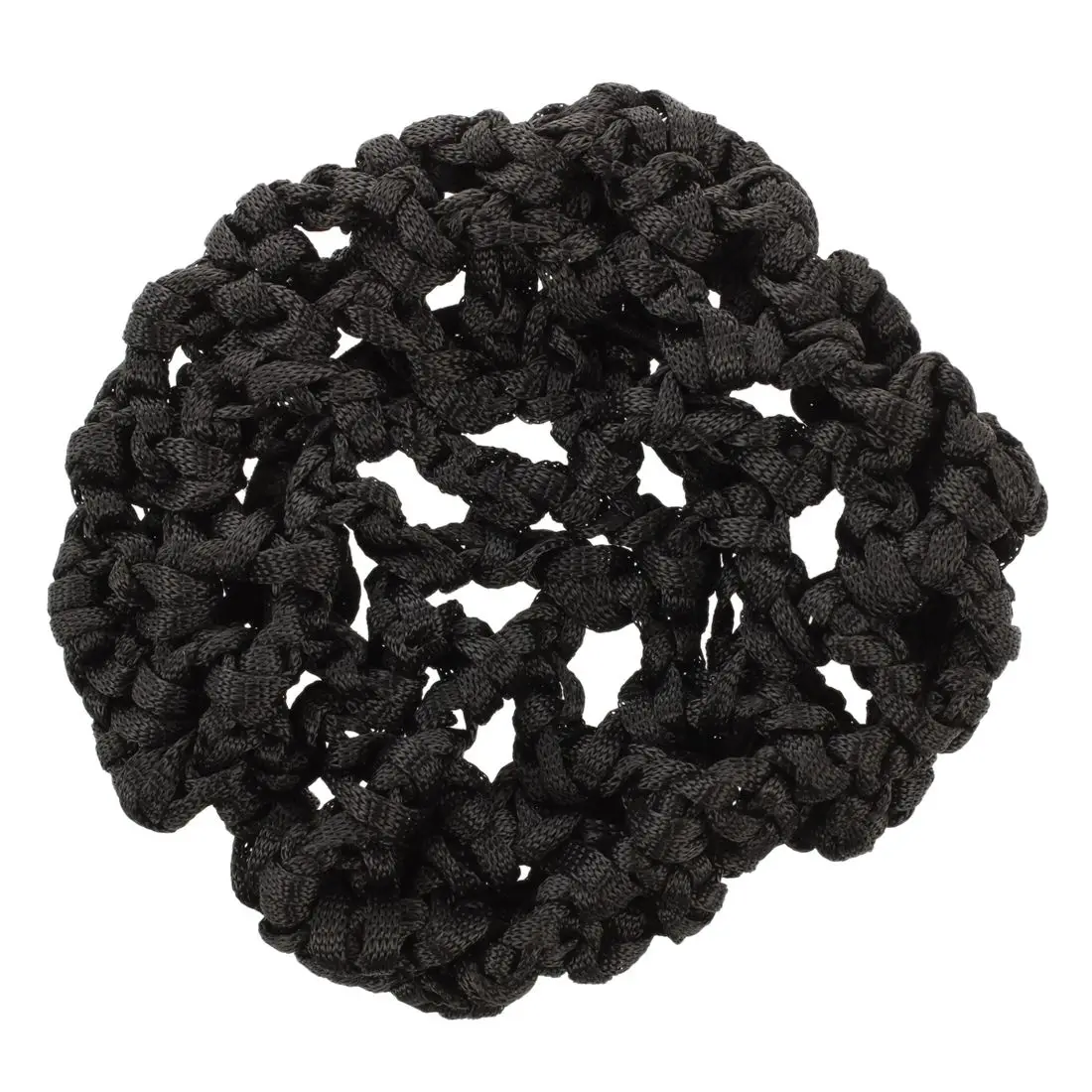 Filet élastique en nylon noir pour serveuse d'hôtel, couvre-cheveux pour chignon de ballet, ornement, 4 pièces