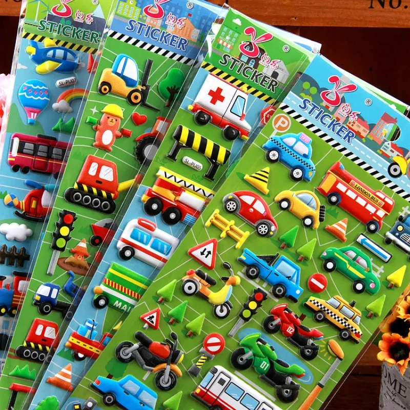สติกเกอร์บับเบิ้ล3D รถรถบรรทุก - Kids Education Shows บทวิจารณ์และราคา