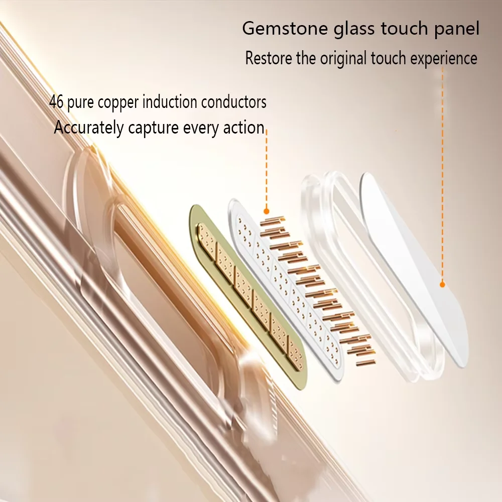 Luxury Magnetic Touchpad Cover For Magsafe Case Iphone 16 Pro Max 16 Plus Apple Cases Ai Button Clear Acrylic With Silicone