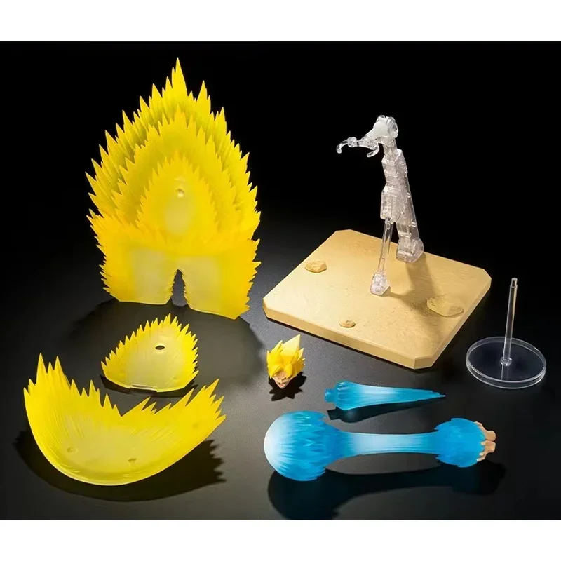 Original Bandai S.H.Figuarts Super Saiyan Son Goku Effect Part Set Instant Transmission Kamehameha Dragon Ball Z in Stock Toys